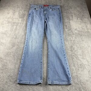 Levis 515 Boot Cut‎ Stretch Jeans Womens 8 Short Blue Medium Wash Mid Rise